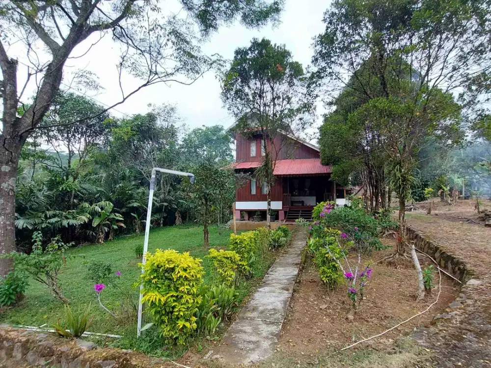 villa hitung tanah aja di sukamakmur jalur puncak 2