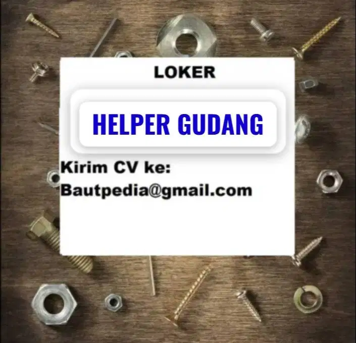 Lowongan HELPER Gudang