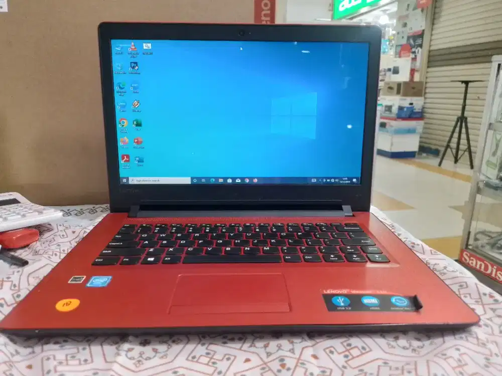Laptop Lenovo ideapad 110 Merah intel celeron