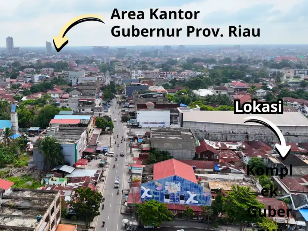 Aset Strategis Jl. Durian, Pekanbaru: 8 menit Kantor Gubernur Riau