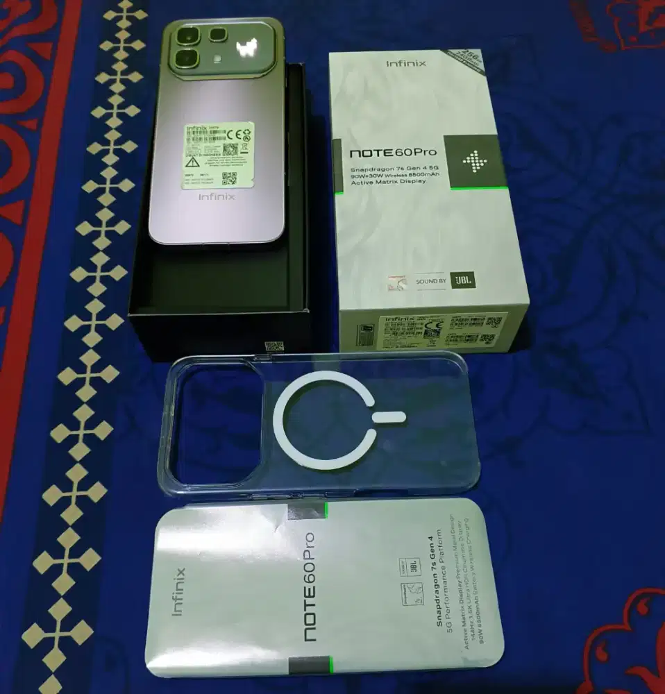 Infinix Note 60 Pro 5G+ NFC RAM 12+12/256GB Garansi Aktif 05-05-2027