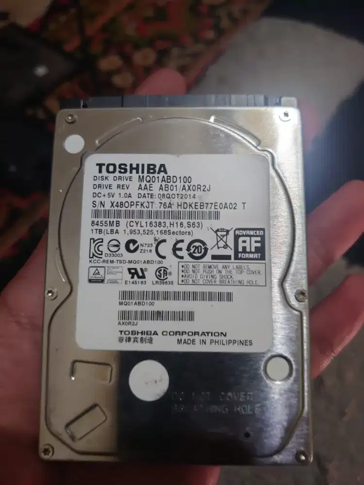 Jual HDD 2.5inch Toshiba 1TB