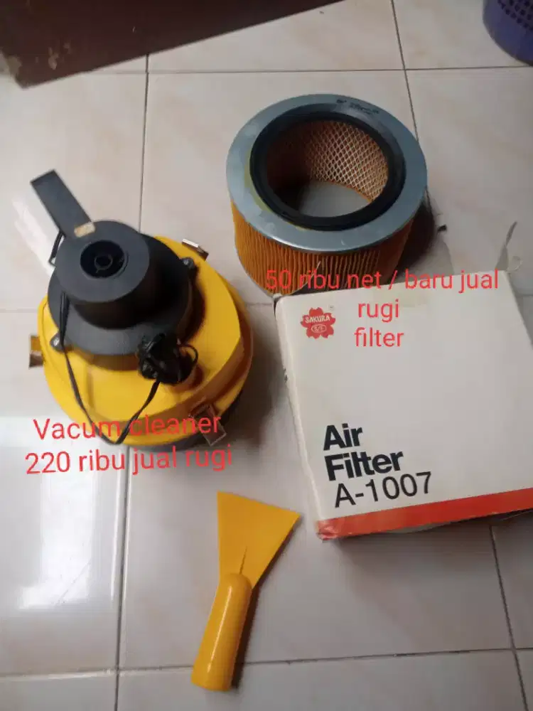 Vacum cleaner dan filter Penyaring udara baru