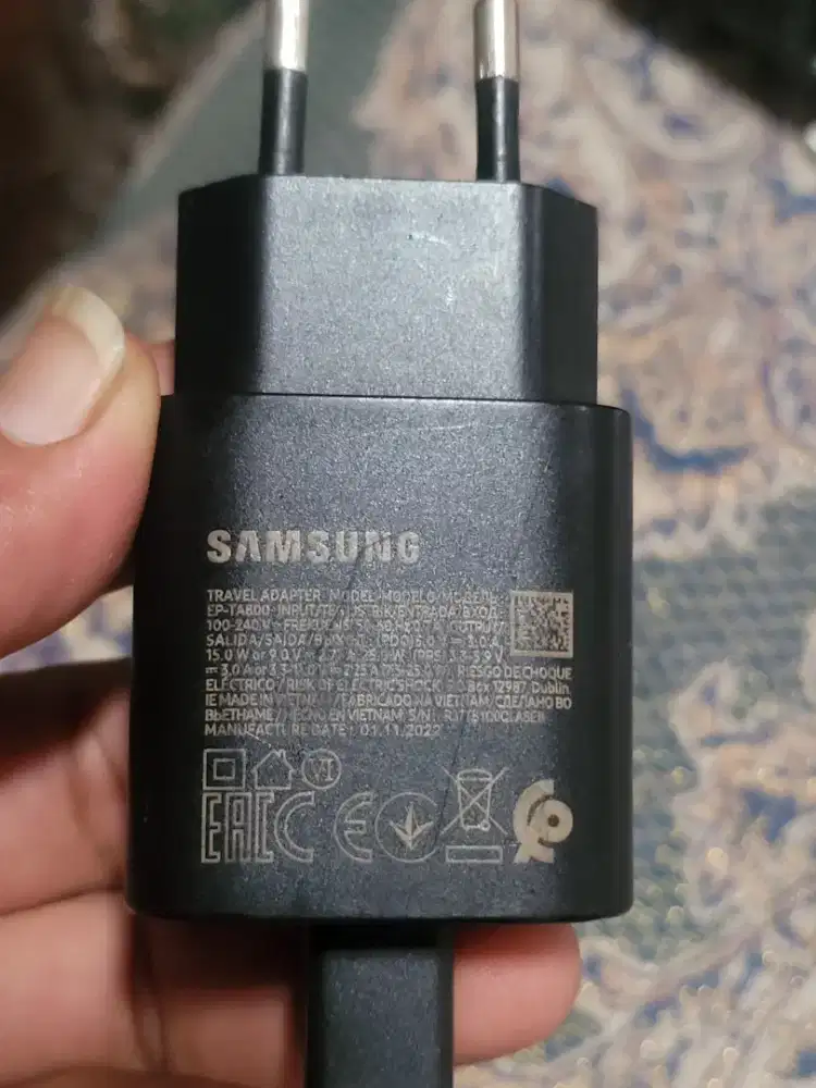 Charger ori samsung 25 watt type c to c