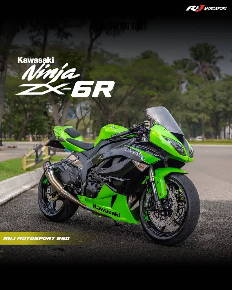 Kawasaki ZX6R ZX 6  Nik 2011 ZX 636  KM 6.000an Knalpot Austin FS