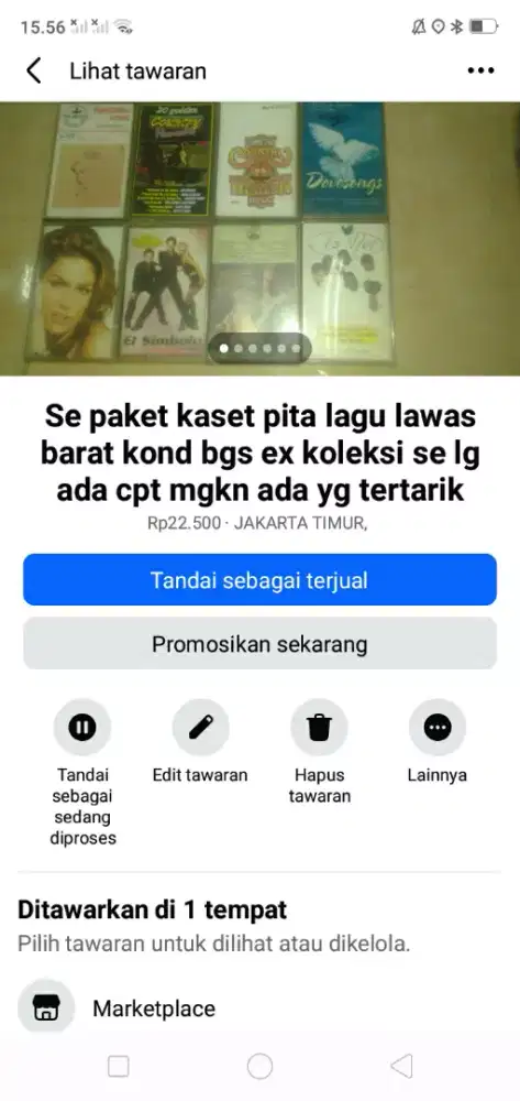 Se paket kaset pita lagu2 barat lawas ex koleksi bosan hrg murah sj