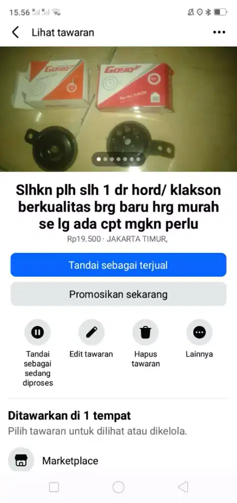 Slhkn plh slh 1 dr hord)/klakson berkualitas brg baru hrg murah sj cpt