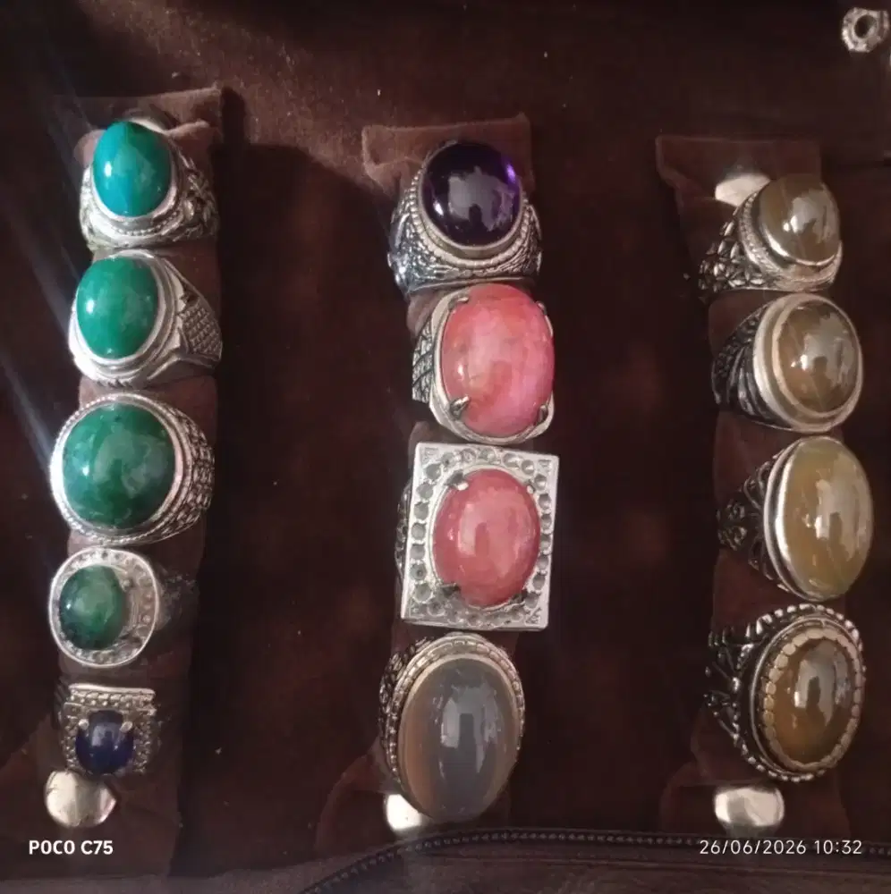 Cincin Koleksi Bacan,Solar,Baturaja,Red Borneo dll, 29pcs plus Bonus