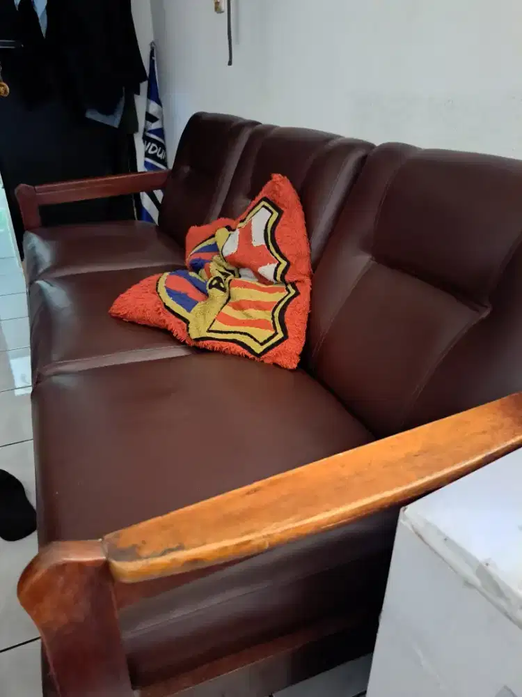 Kursi kayu jati 3 seat