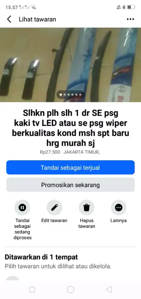 Slhkn plh slh 1 psg dr kaki tv LED atau sblh nya brg baru hrg murah sj