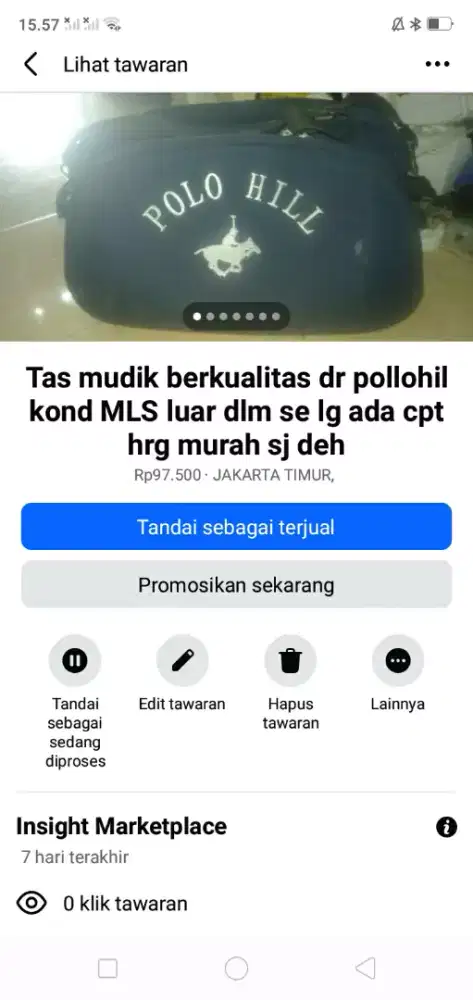 Tas mudik berkualitas kond MLS luar dlm LKP roda & tarikan murah sj