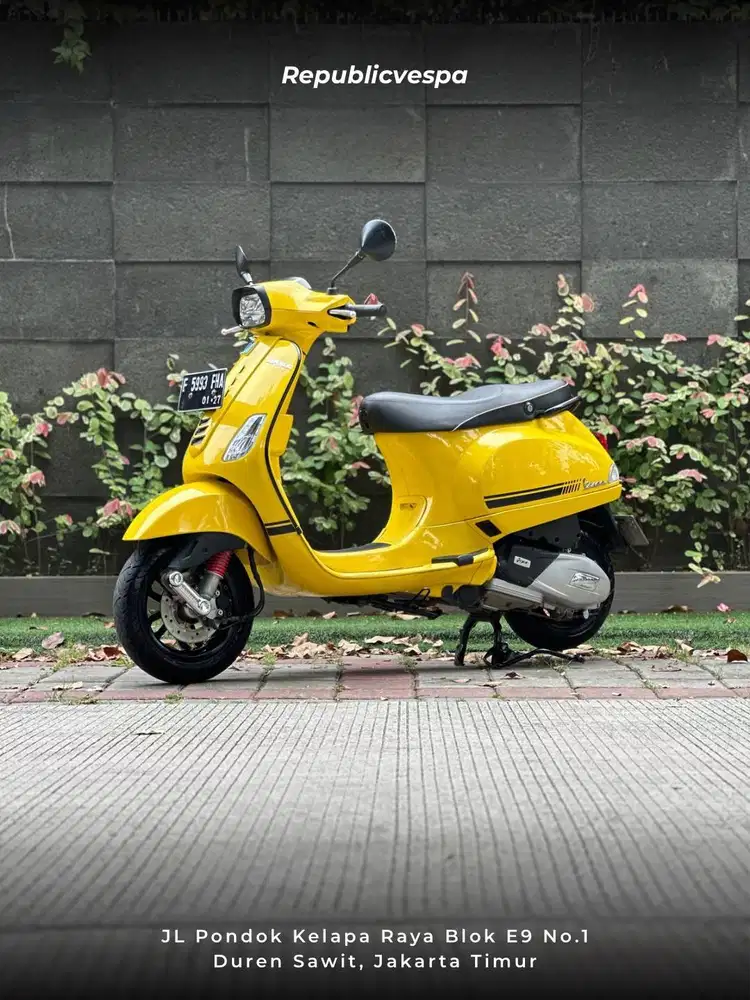TERMURAH Piaggio Vespa S 125 IGET FACELIFT TAHUN 2021 WARNA YELLOW