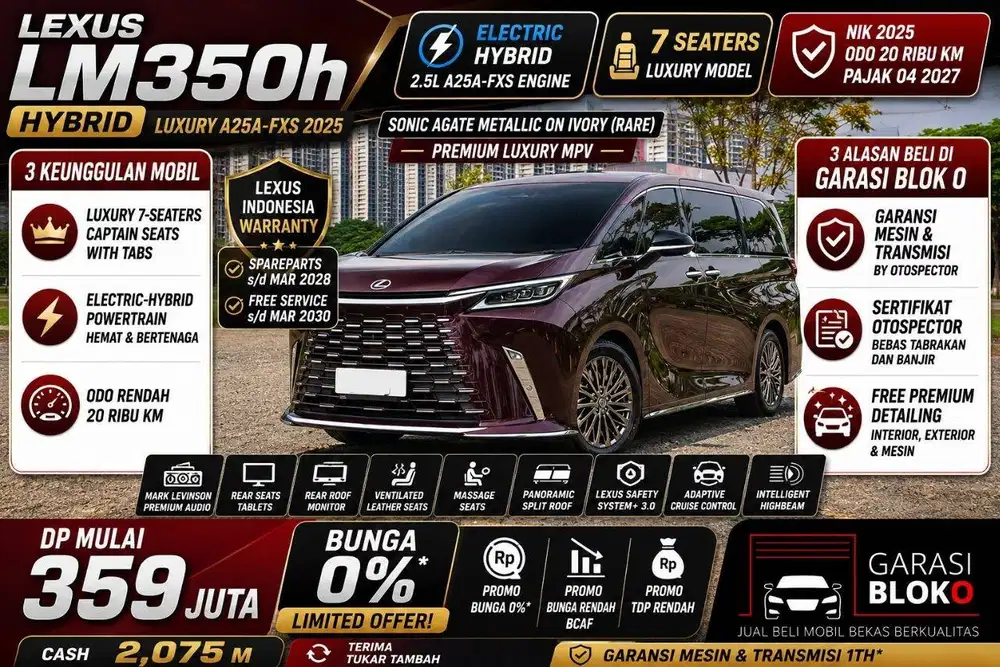Lexus LM350h Hybrid Luxury A25A-FXS 2025