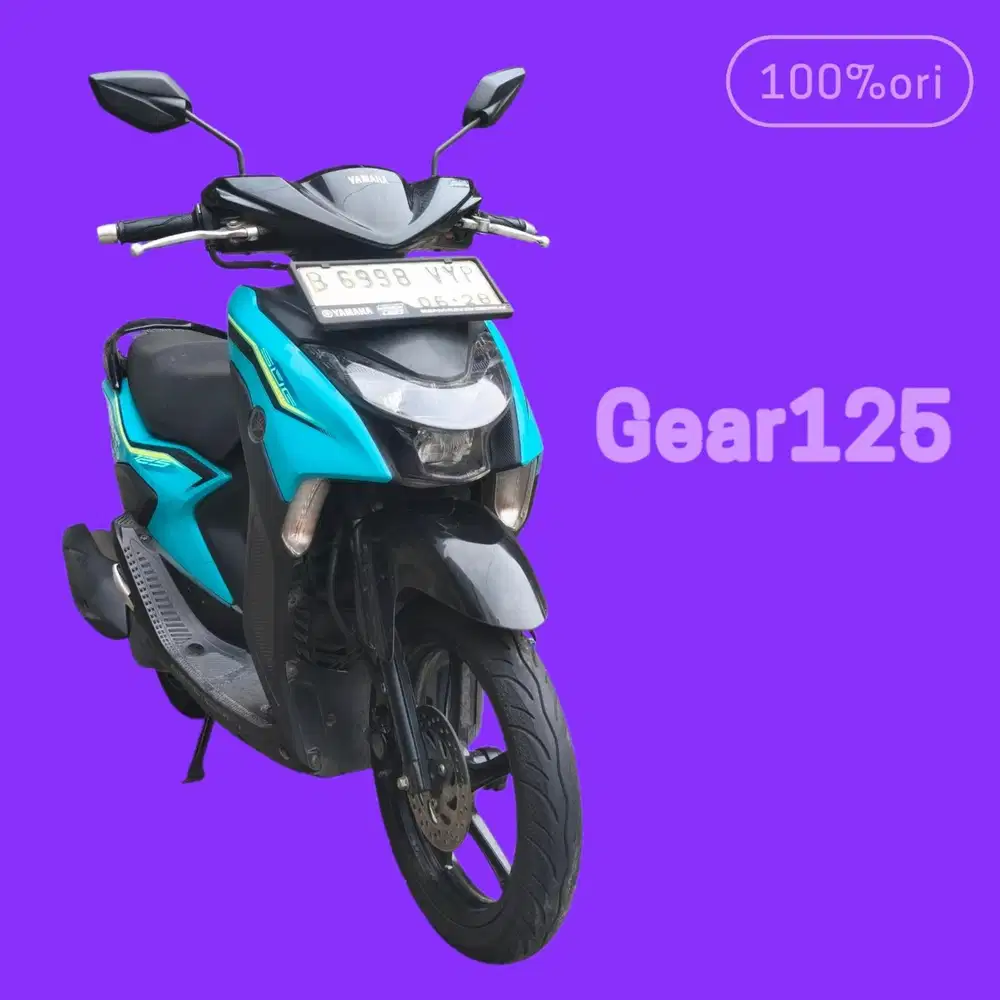 Dp 500rb‼️ Yamaha Gear 125 2023 km rendah (KTP daerah bs kredit mio