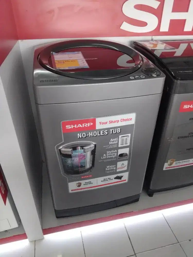 Mesin Cuci Sharp Top Load 10kg 505watt