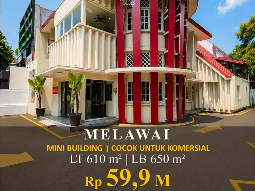 TURUN HARGA Melawai 610/650m² Mini Building 15 Parkir 59.9M