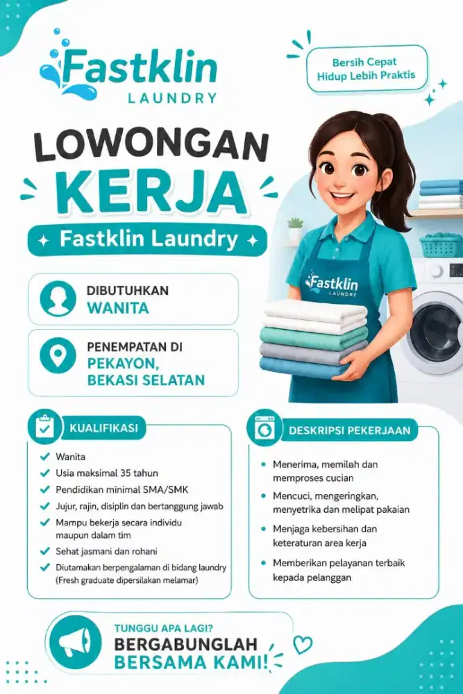 LOWONGAN KERJA LAUNDRY