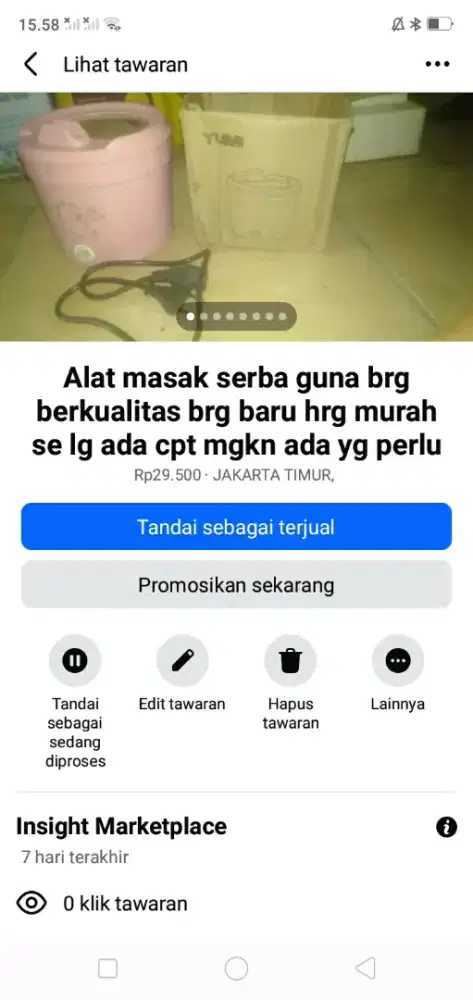 Alat masak serba guna berkualitas brg baru hrg murah se lg ada cpt dpt