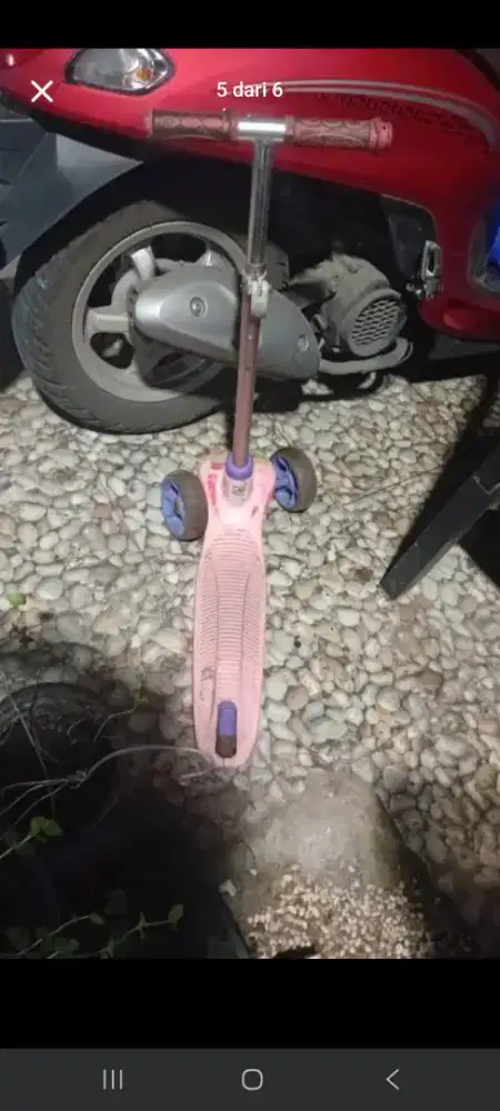 scooter anak pink