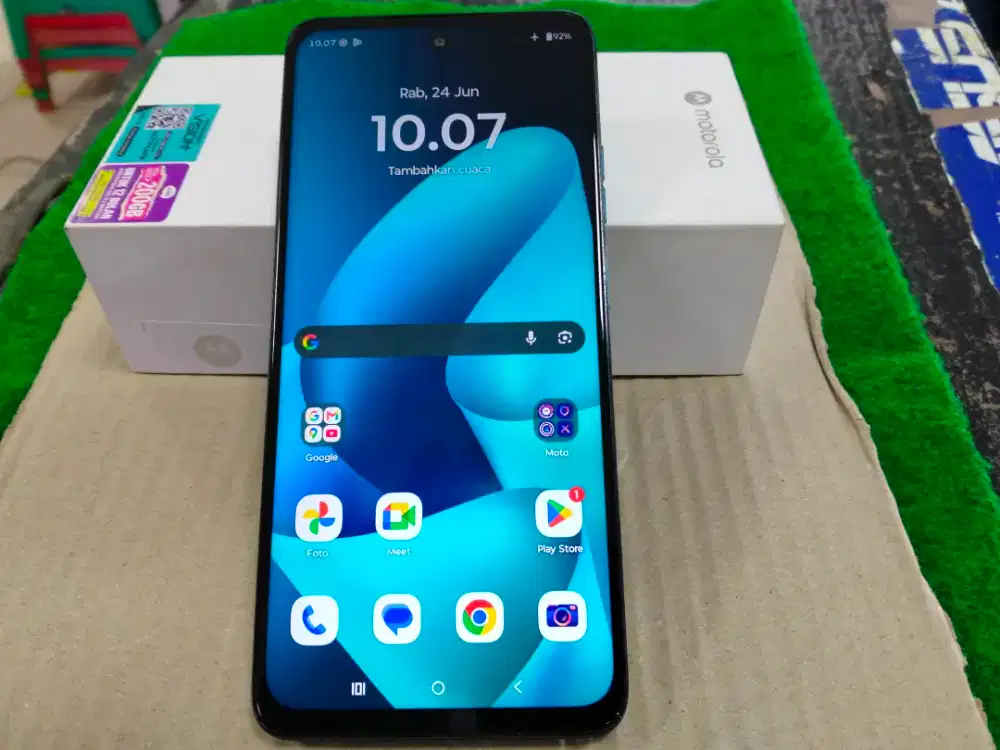 Motorola g57 power 8/256 GB lengkap normal mulus no minus Fullset