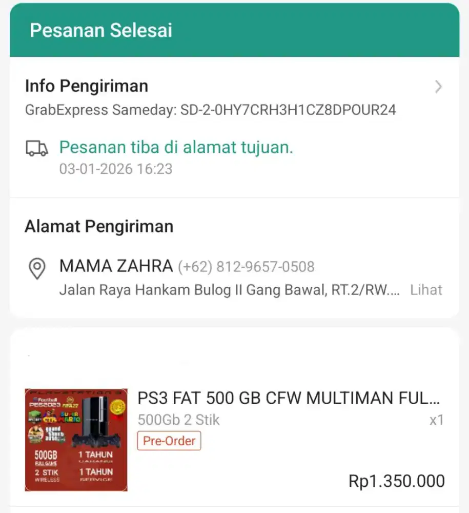 DIJUAL PS 3 KONDISI 100% MASIH SANGAT BAGUS