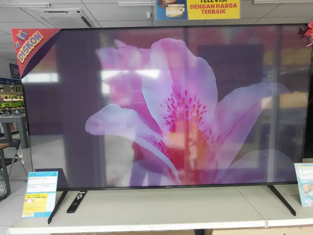 TV SHARP 65 Inch 4K Google TV 180 Watt