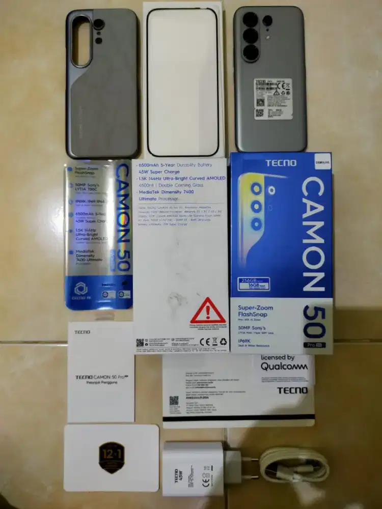 Tecno camon 50 pro 5G seperti baru 12/512