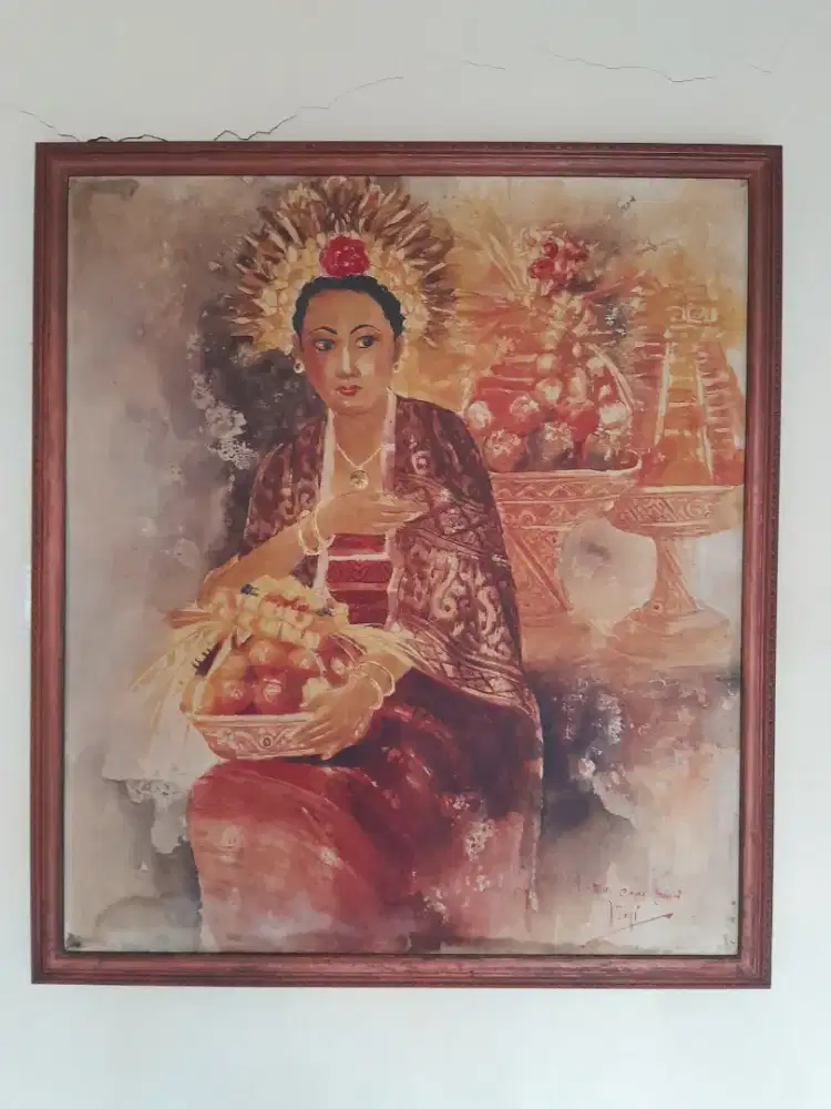 lukisan wanita bali