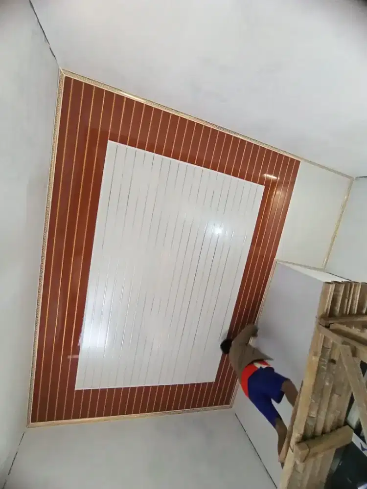 Plafon pvc terpasang rapi dan murah