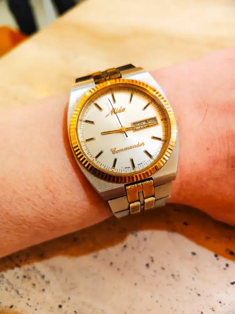 Mido Commander 8017 Vintage Circa 1980s Automatic Original Swizz Made