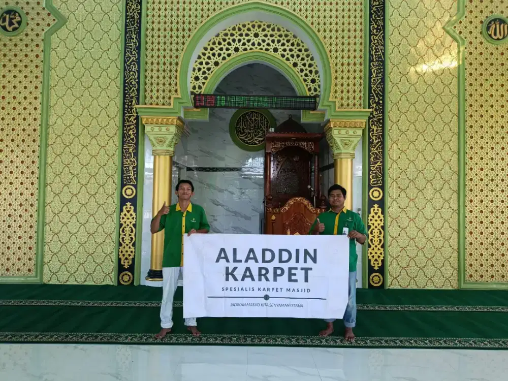 Karpet Masjid Tipe Al imam Hijau Polos