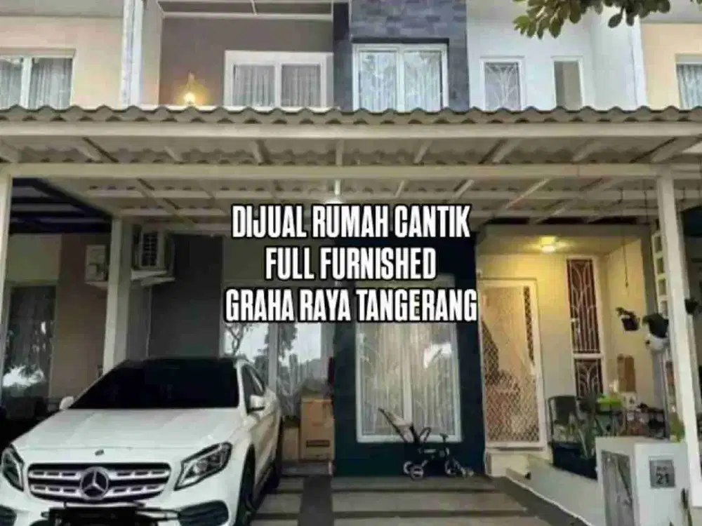 DIJUAL RUMAH CANTIK BANGET FULL FURNISHED DI AYNA RESIDENCE GRAHA RAYA TANGERANG SELATAN