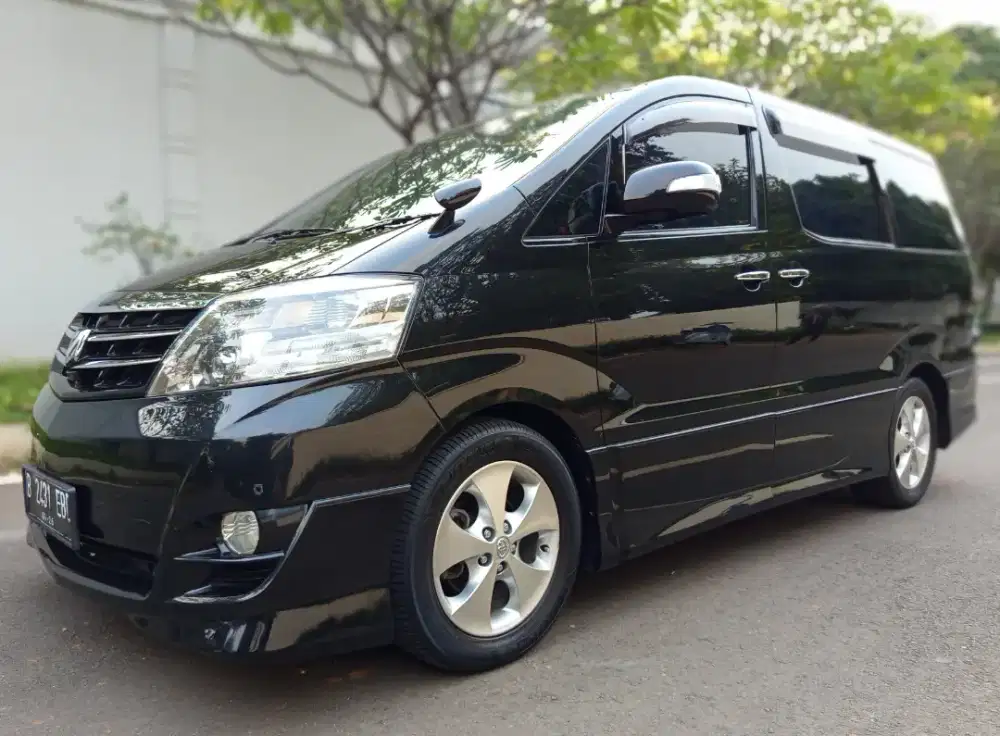 Toyota Alphard 2.4 ASG AT CBU Full Spek 2006 Hitam Istimewa Skli Antik
