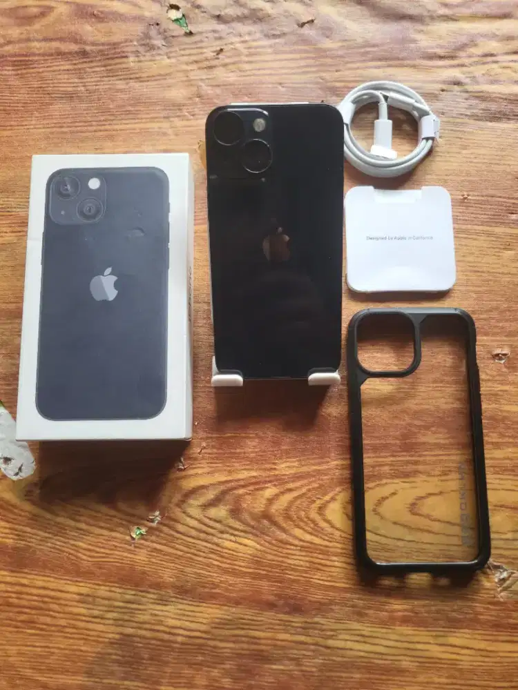 Iphone 13 mini 128gb black inter fullset mulus normal all operator