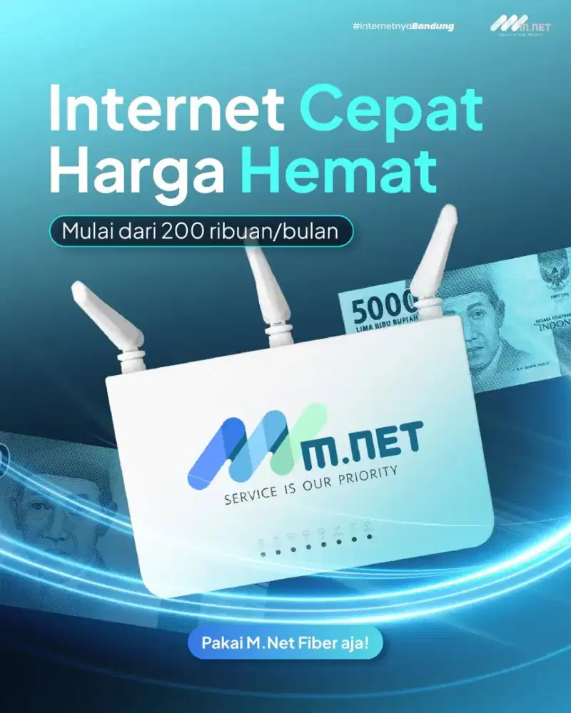 Wifi Mnet Fiber Bandung Gratis Biaya Pemasangan