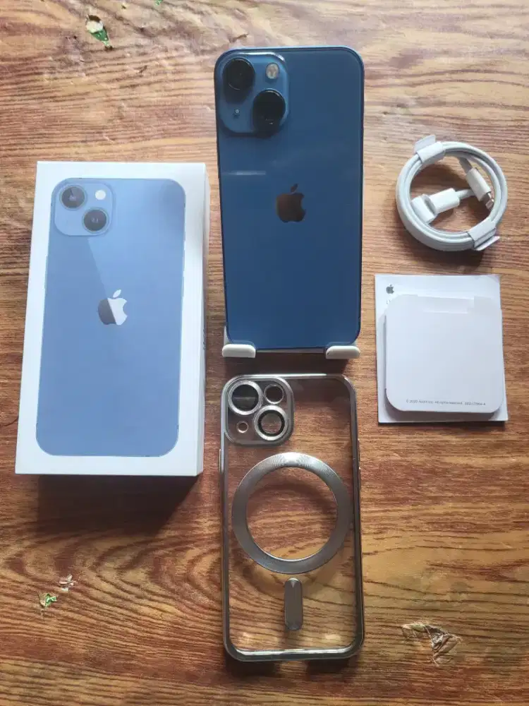Iphone 13 mini 128gb blue inter fullset mulus normal all operator