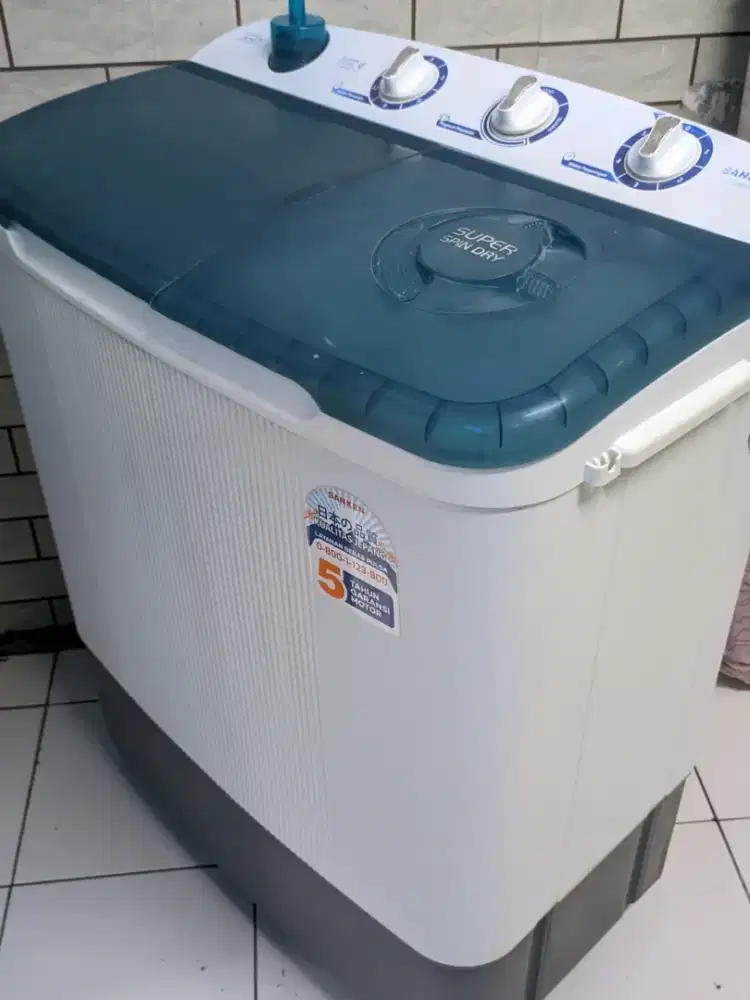 Mesin cuci sanken 8kg siap pakai