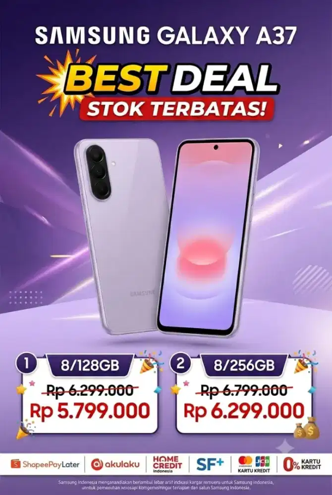 BEST DEAL SAMSUNG A37 STOK TERBATAS