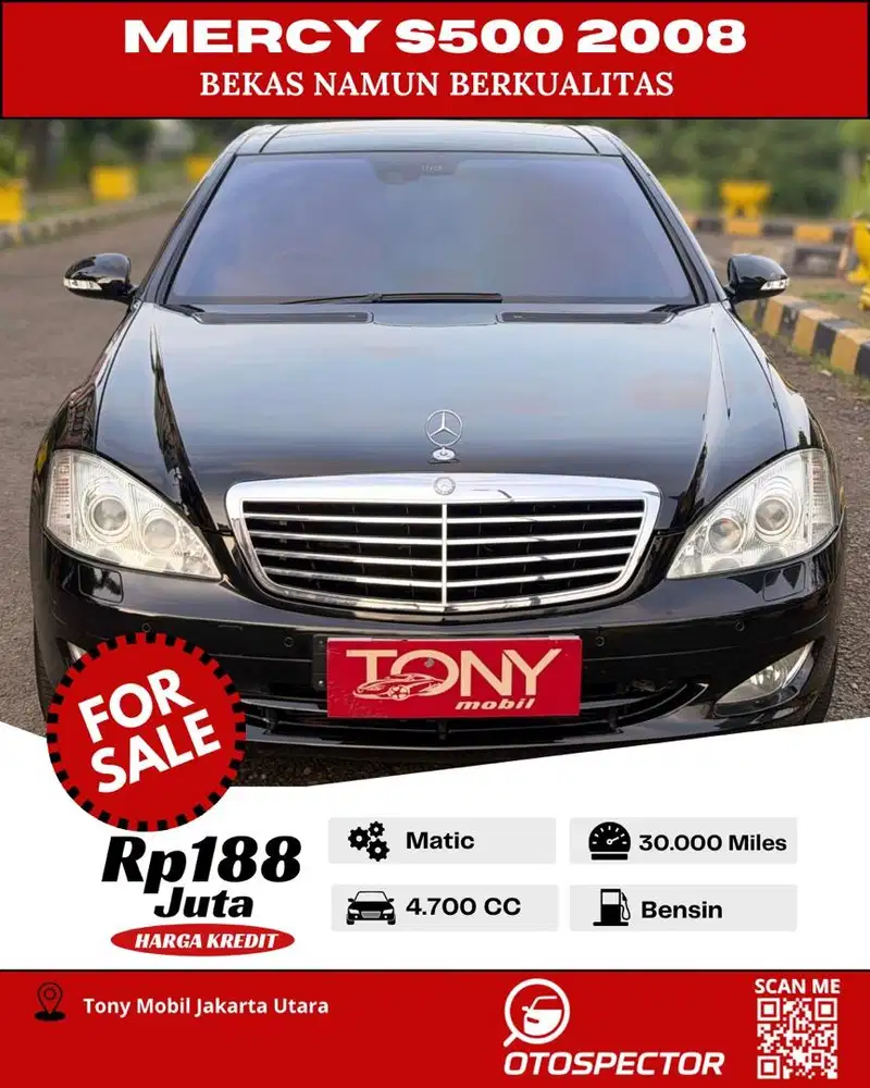 Antik - Mercedes Benz S500 2008 Hitam