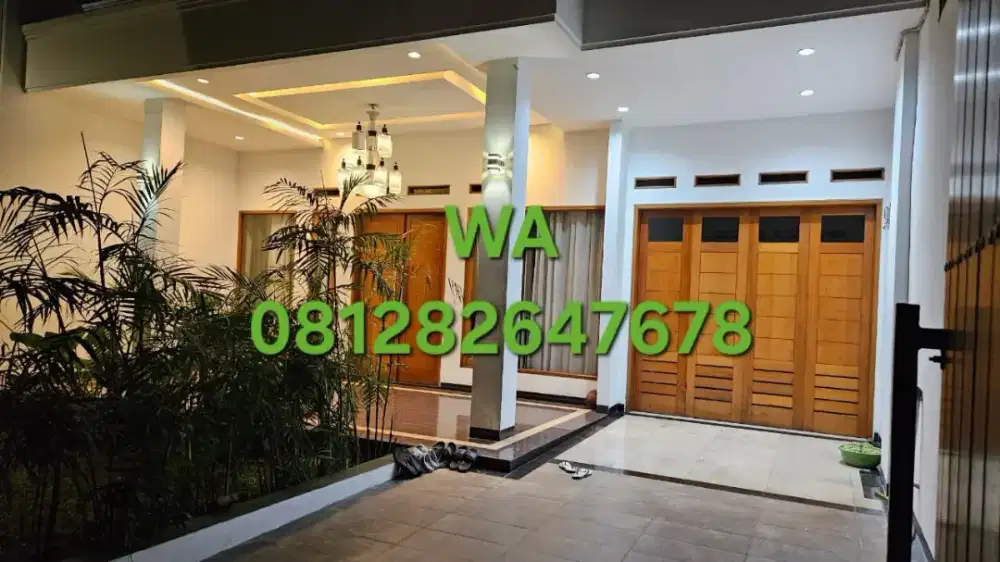 Jual tanah dan  Rumah luas nyaman strategis bebas banjir