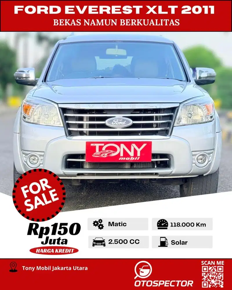 Termurah - Ford Everest 2.5 XLT AT 2011 Silver