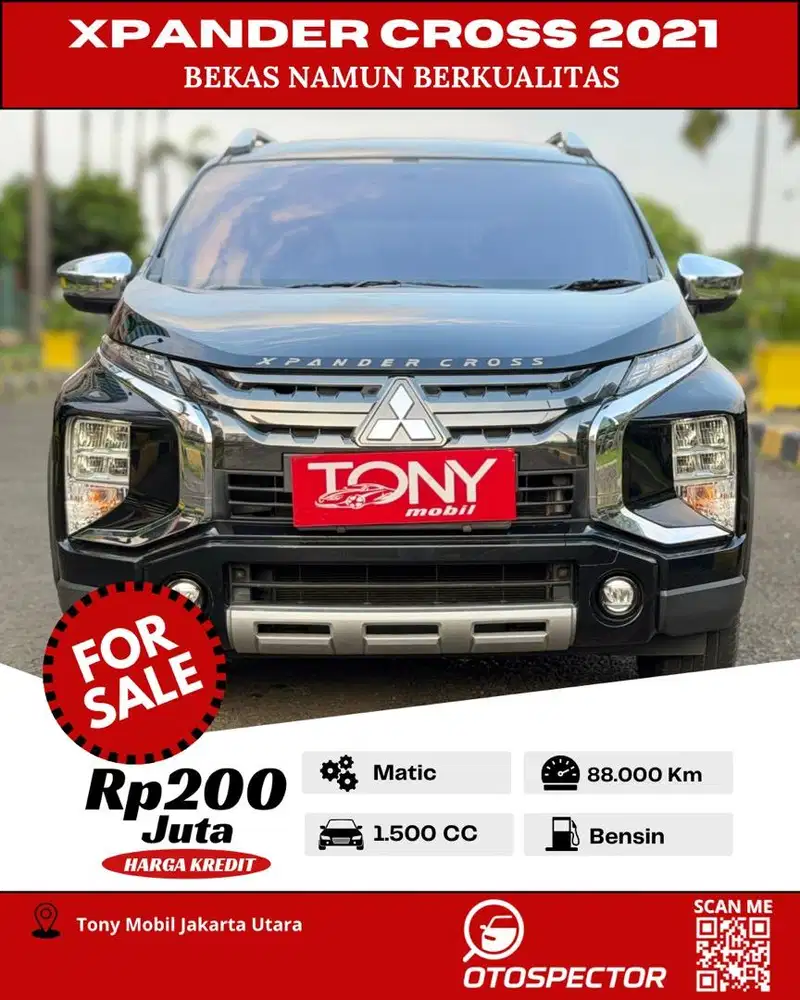 #Tony Mobil# Mitsubishi Xpander Cross 2021 Hitam