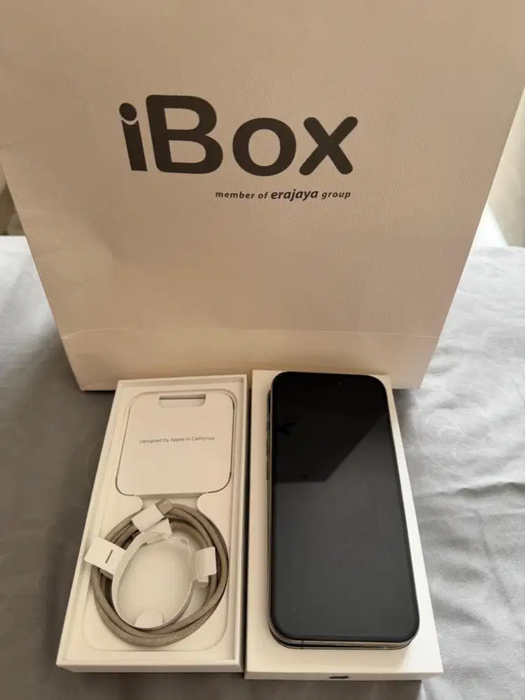Iphone 15 Pro Natural Titanium 256GB Full SET