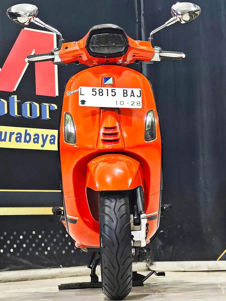 Piaggio sprint S abs 150cc orange gaya bergensi.Anugerah motor rungkut