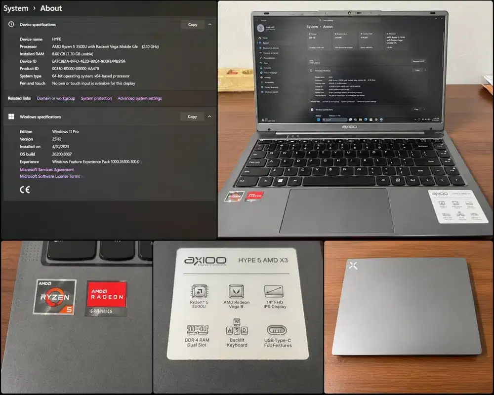 FS Laptop Axioo Hype 5 AMD X3