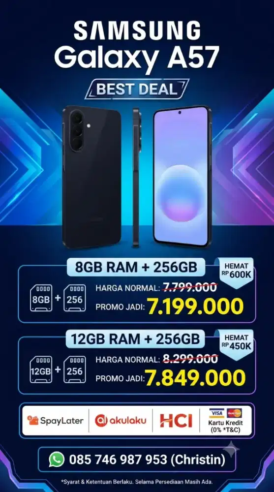 BEST DEAL SAMSUNG A57 SYOK TERBATAS