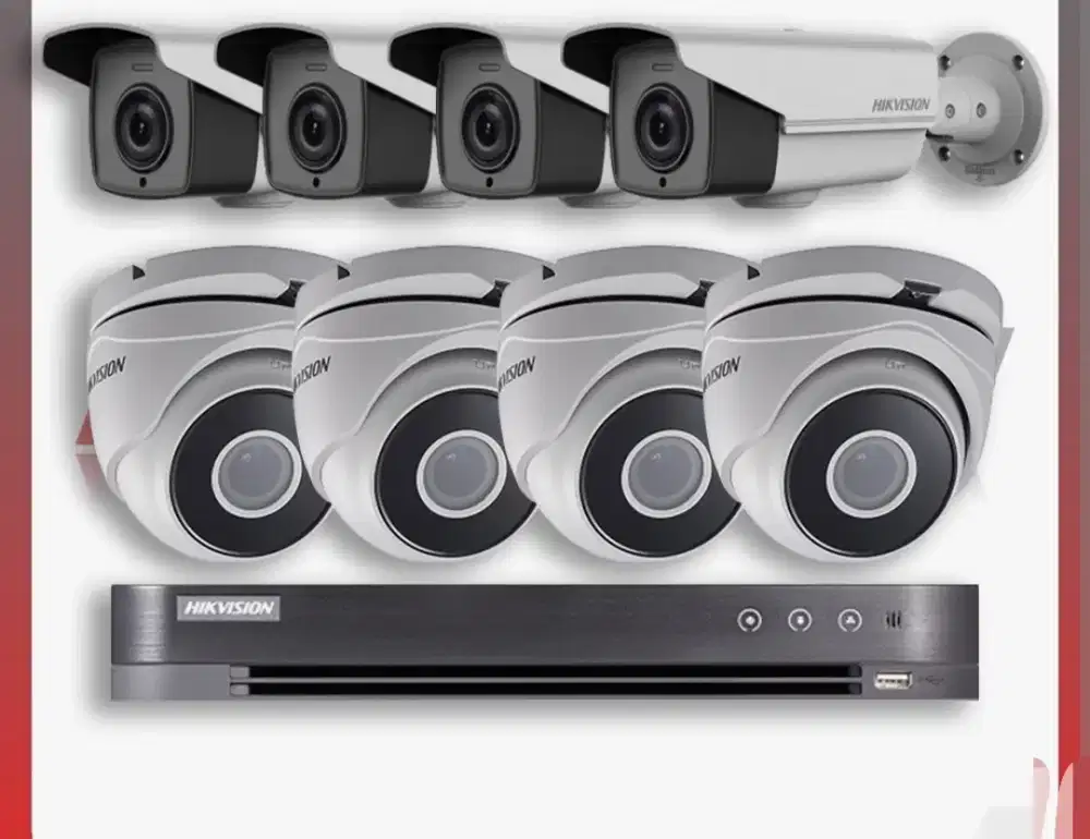 Cctv 8 channe CCTV Merk HikVision kondisi sperti baru