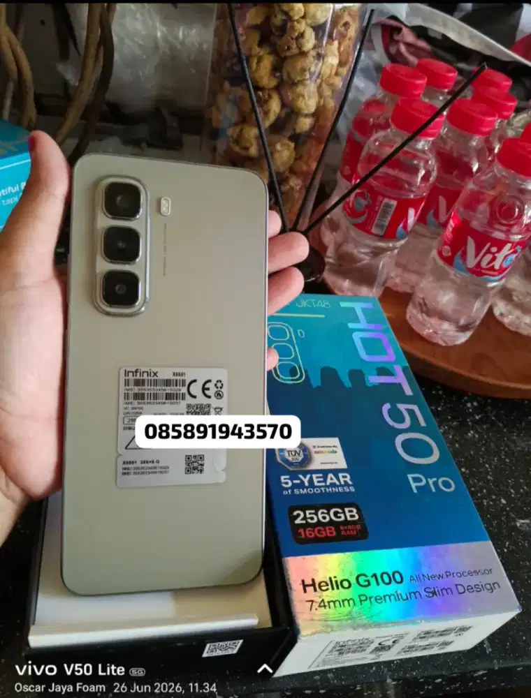 Jual hp infinix hot 50 pro 8/256