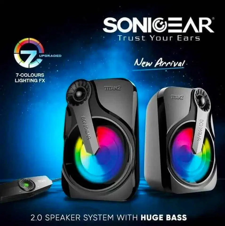 Speaker Laptop bisa HP Merk SonicGear Titan 2 Minus Dikit Baca Deskrip