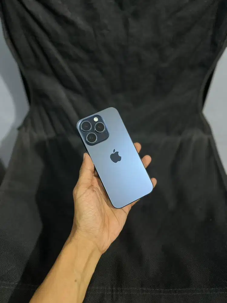 Iphone 15 pro 128gb blue titanium resmi indo
